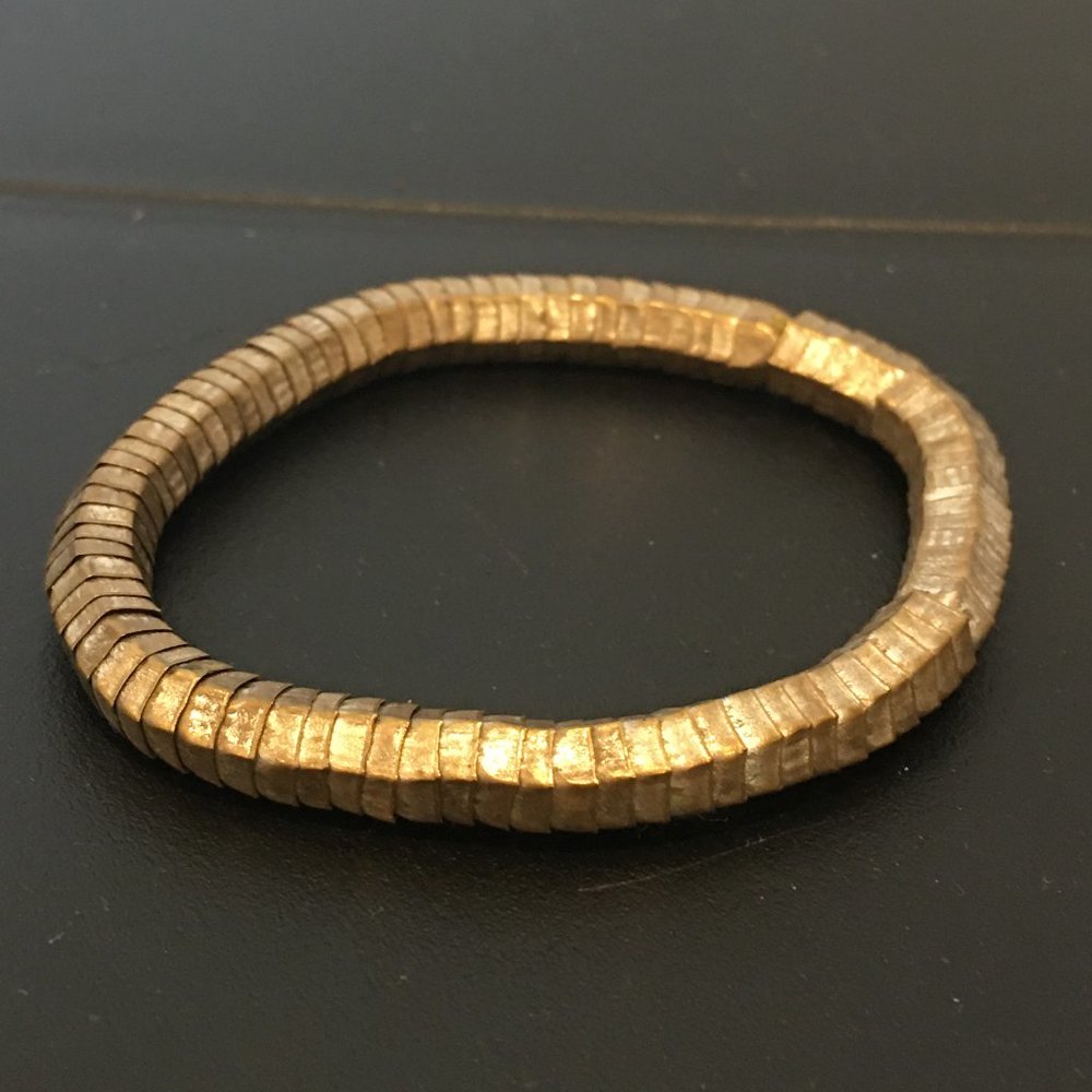 Boho Israeli Silver Cup Bracelet